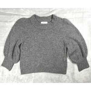 L'Academie Los Angeles Gray Sweater M Elegant Feminine Soft Fluffy Lightweight